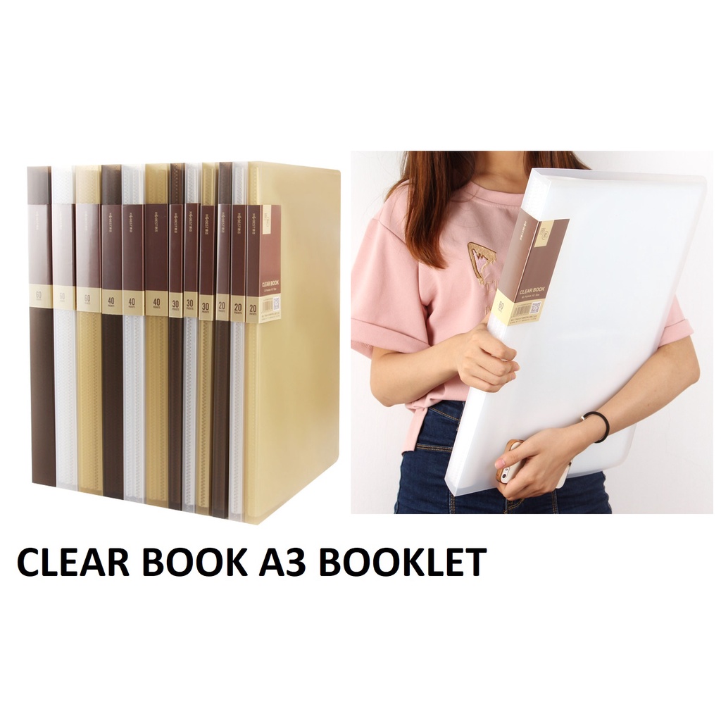 Kobest Display Book Clear Book Certificate folder Document File Size A3 ...