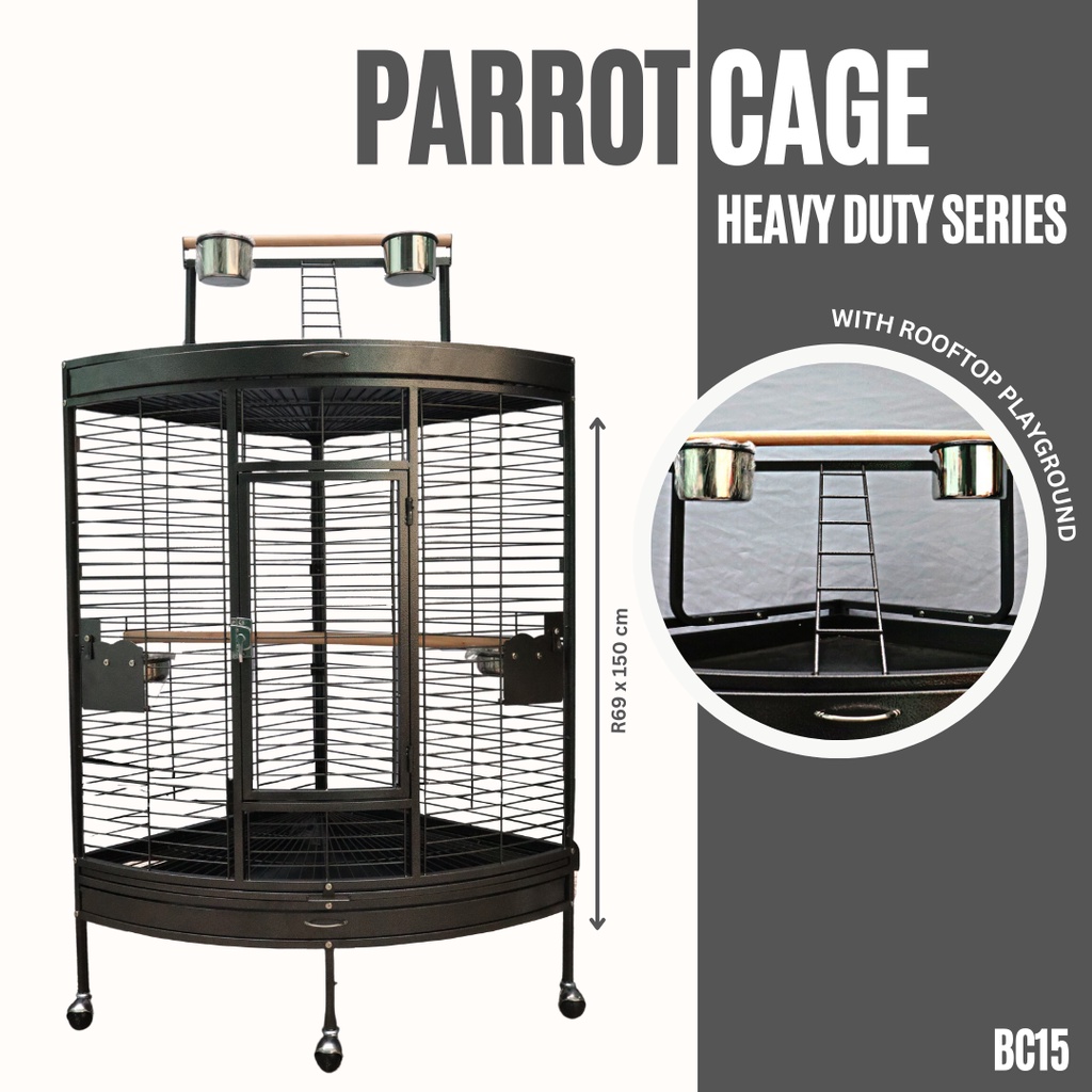 BC15 HEAVY DUTY PARROT CAGE (Black) | Shopee Philippines - Heavy Duty Parrot Cage For Apartment
