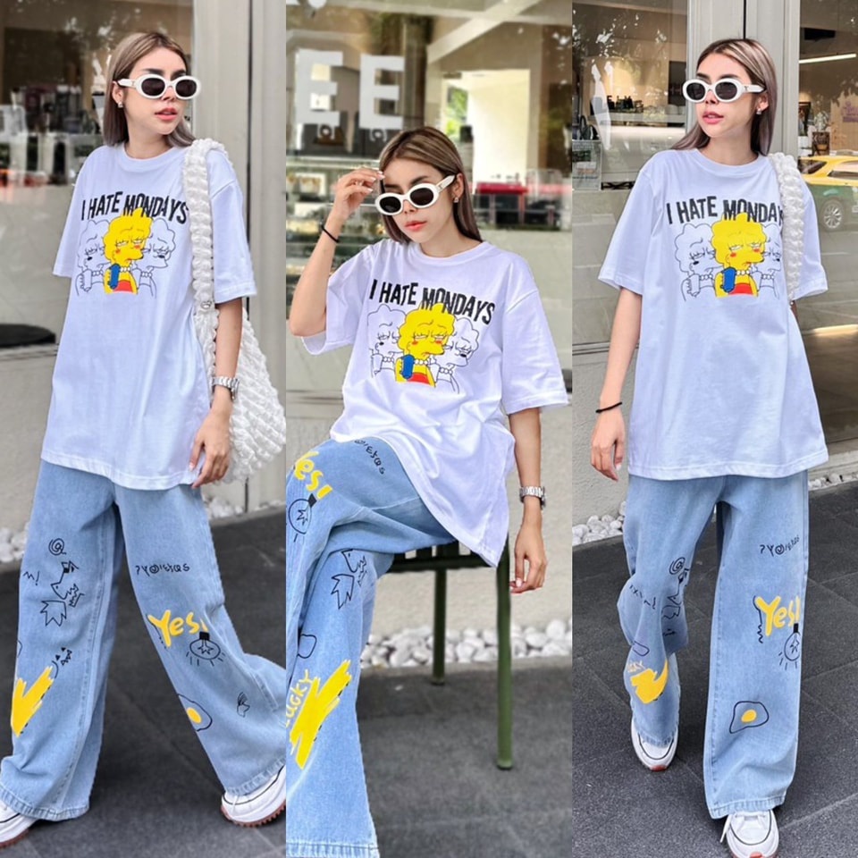 Oversized shirt for women pastel nude vintage graphic tees