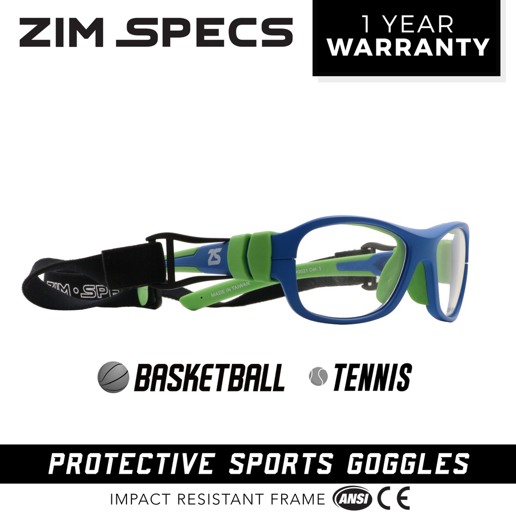 Zim Specs ZS21 Prescriptionable Sports Goggles Basketball/Tennis