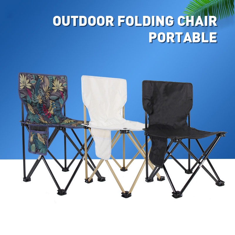 Camping Outdoor Folding Chair Folding Stool Portable Fishing Chair Art ...