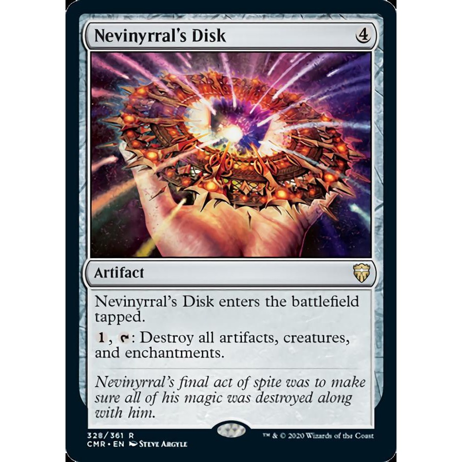 ﹍Magic the Gathering : Nevinyrral's Disk - CMR - Rare MTG Artifact ...