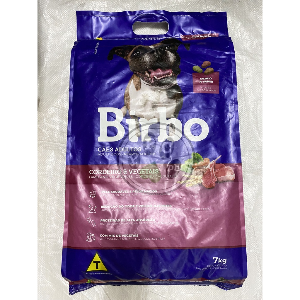 Birbo Premium Lamb and Vegetables Dog Food SACK 7kgs Shopee Philippines
