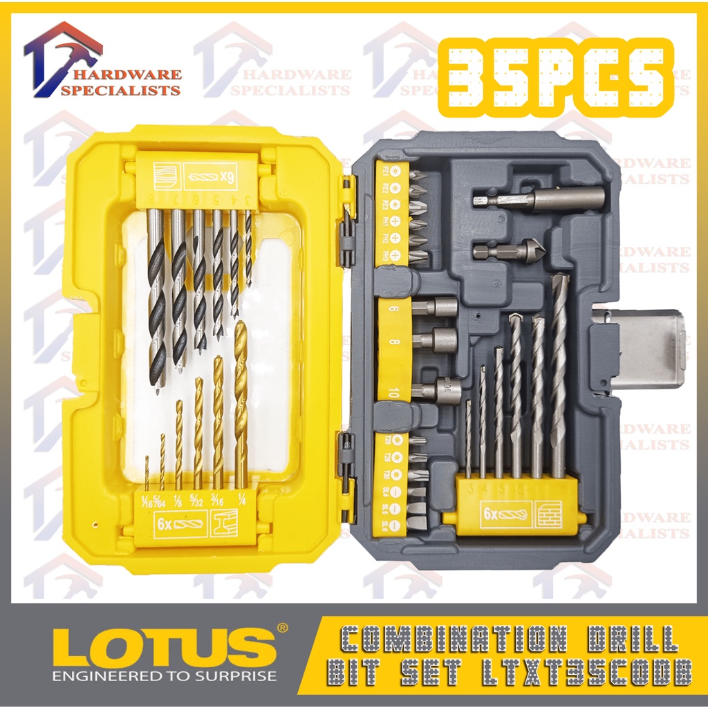 Lotus 35 Pcs Combination Drill Set LTXT35CODB Original Authentic ...