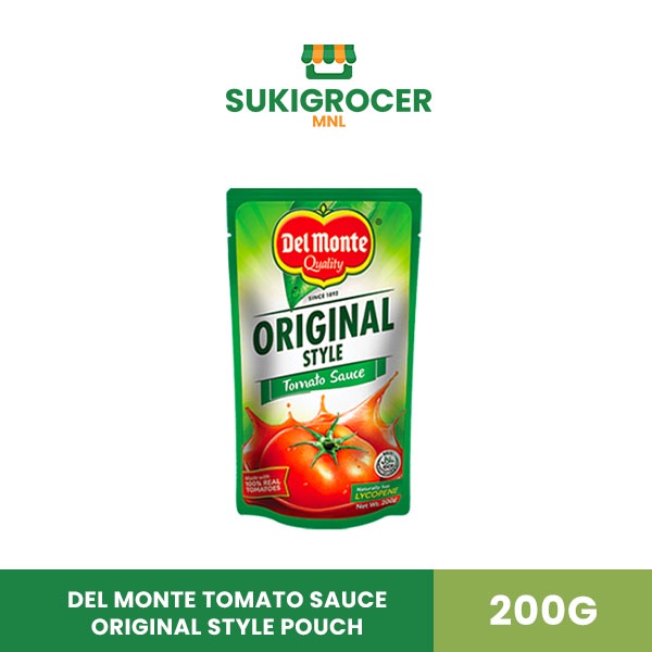 Del Monte Tomato Sauce Original Style Pouch 200G Shopee Philippines
