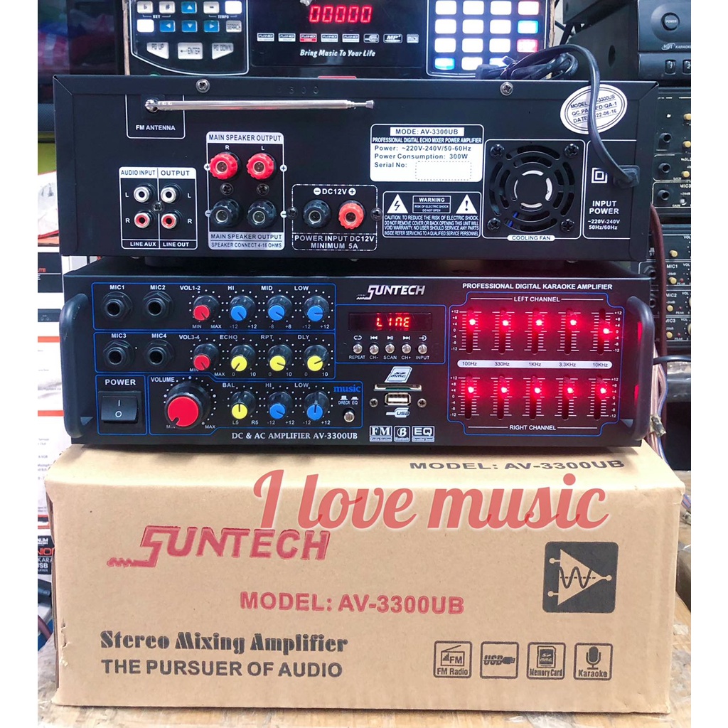 12volts SuntechAV3300UB/HomevisionAV3800AD Mixing Amplifier