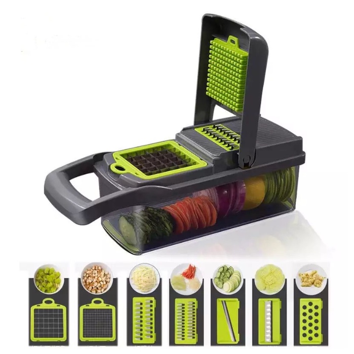 12 in 1 Vegetables Grater Portable Slicer Set Food Chopper Fruit Cutter