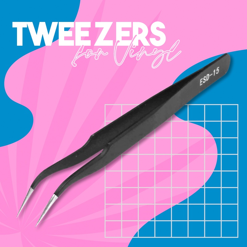 Curved Vetus Tweezers for Vinyl ( weeding tool ) Shopee Philippines
