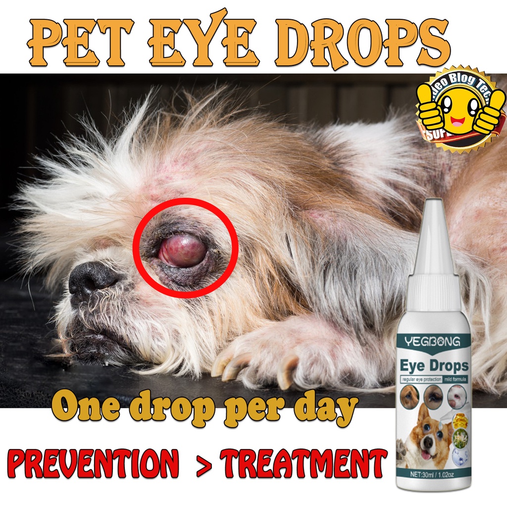 Pet Eye Drops Eye Care for Dogs and Cats Tear Marks Remove Dirt and