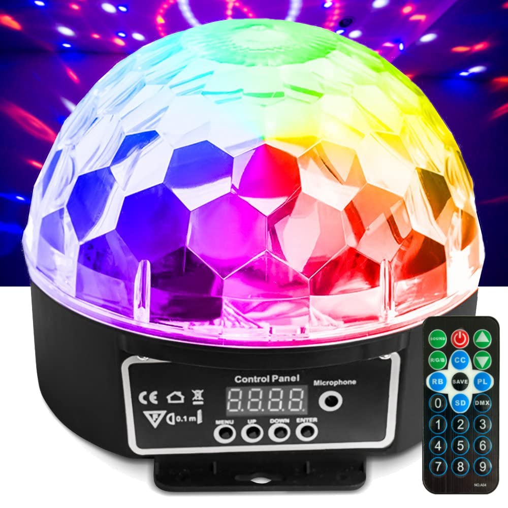 led magic disco ball light