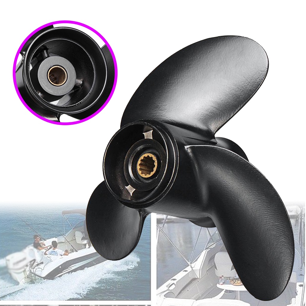 Boot Motor Propeller Aluminium 3B2W64517-1 3B2-64517 48-804974 Für Tohatsu Nissan Mercury Mercruiser Außenbord 8HP - 9.8HP (8.5) 9 2/4-Takt Motor