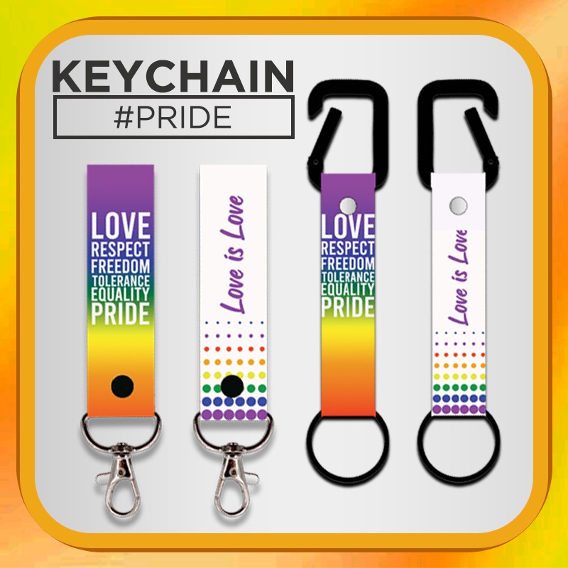 PRIDE Keychain LGBT Key Chain RAINBOW Customized Personalized Lanyard Keychain Shopee Philippines