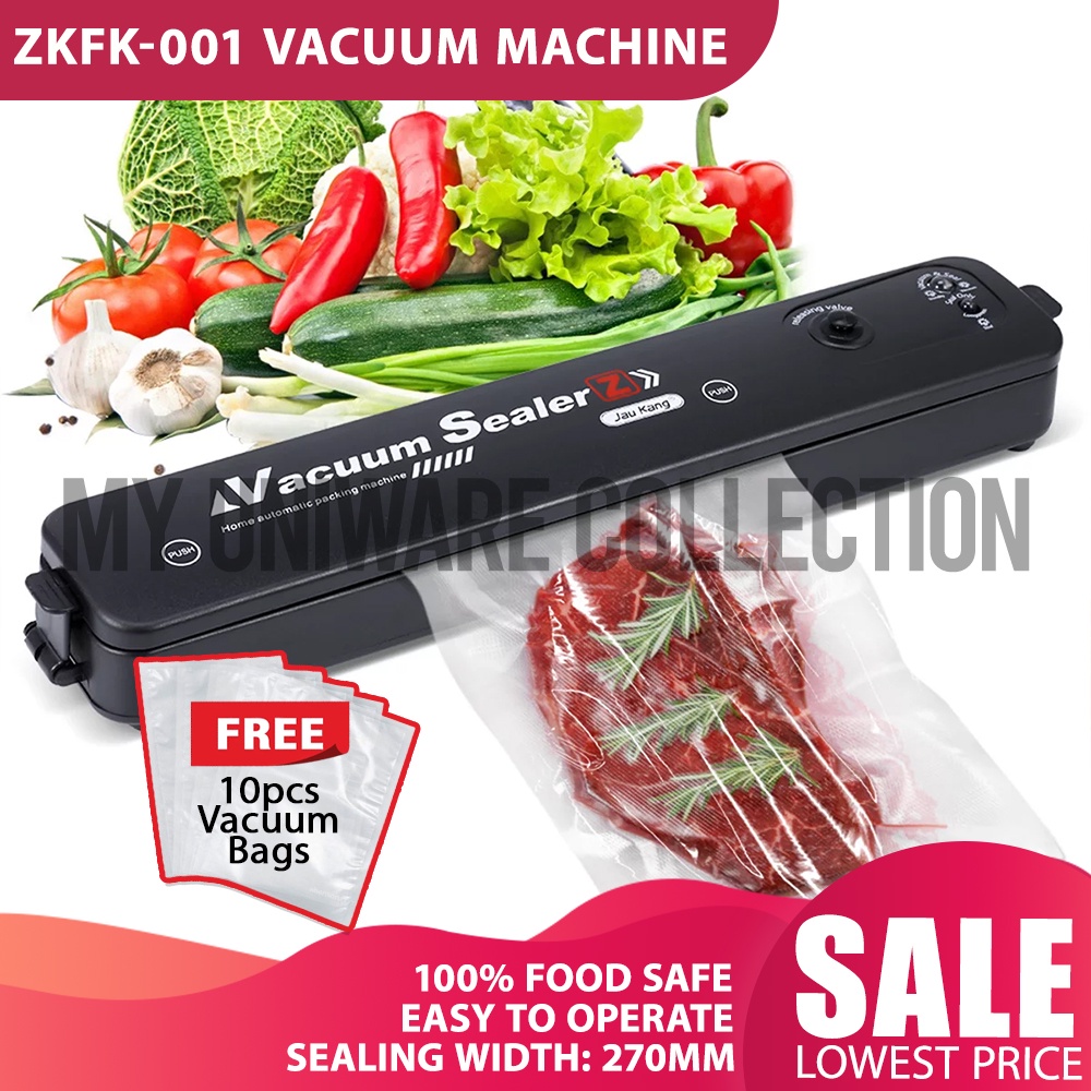 Food Vacuum Sealing Machine FREE 10pcs Vacuum Bag Household Automatic ...