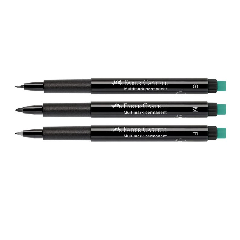 FaberCastell Multimark Overhead Permanent Marker Black Waterproof