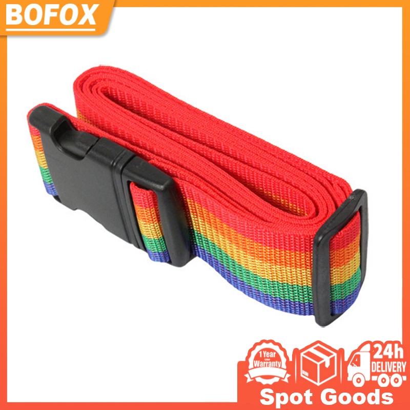 Adjustable Travel Buckle Luggage Belt Rainbow Luggage Belt Travel Box ...