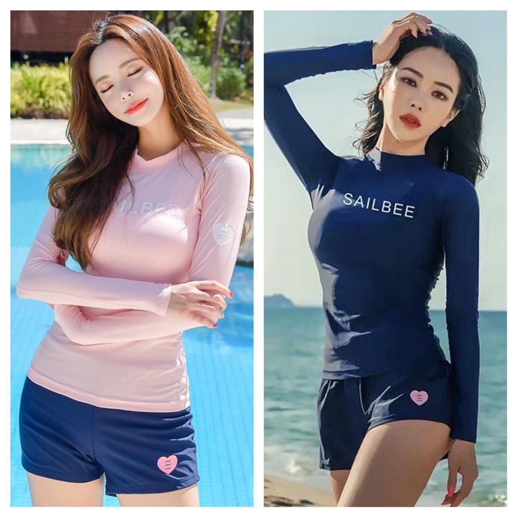 Solbari Women's UPF 50+ Long Sleeve Rashguard - Sun Protection For Swimming & Sports
