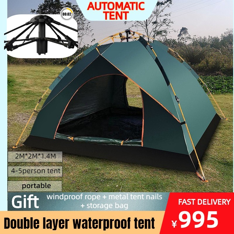 Tent 45 Persons Pop up Waterproof Automatic Tent Outdoor Foldable Dome