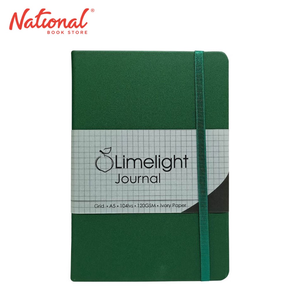 Limelight Journal Notebook 4022349 GT Hardbound Metallic Green Grid Journals Notebooks