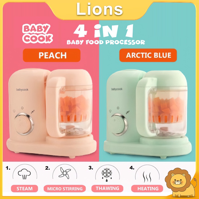 4in1 Baby Food Maker Baby Processor Blender Grinder Reheat Steamer