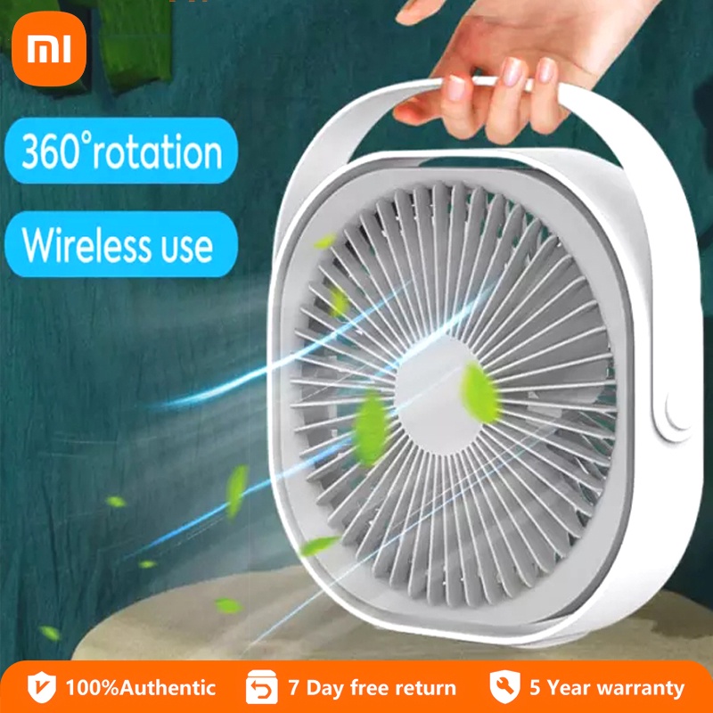 Xiaomi Mini Fan 8inch Desktop Fan Rechargeable usb Adjustable Wind
