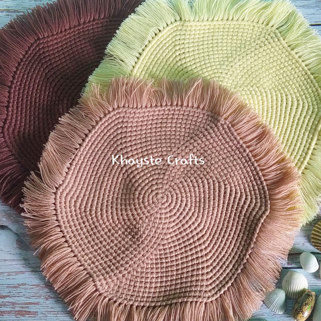handmade crochet boho placemat Shopee Philippines