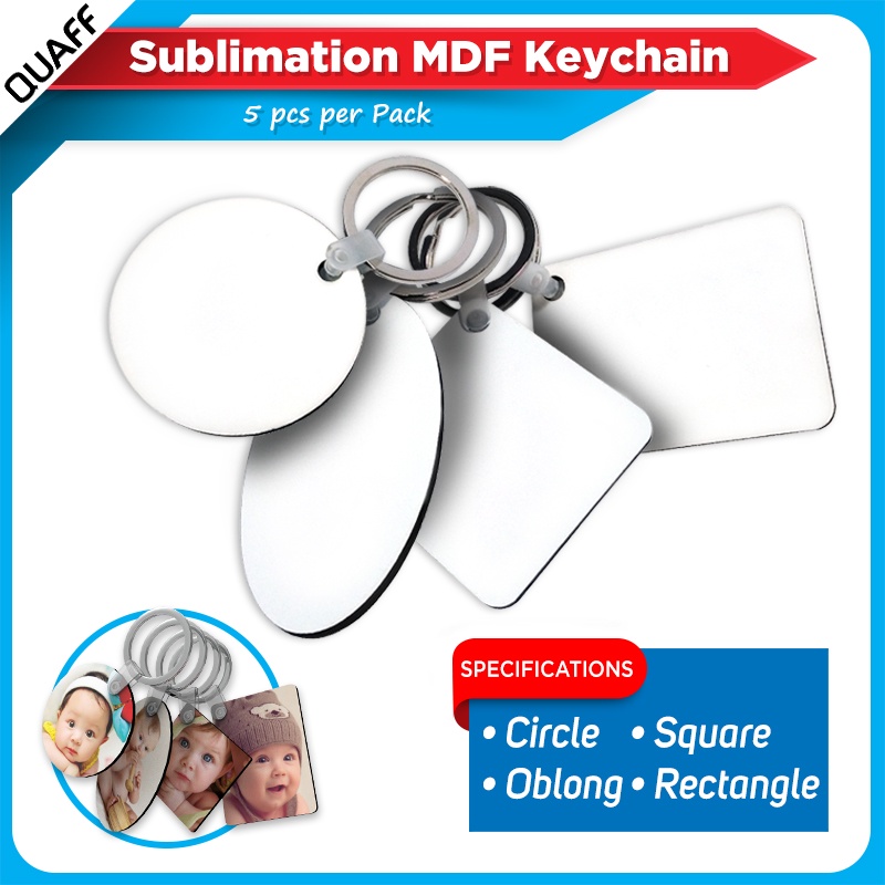 5 pack Sublimation Keychains