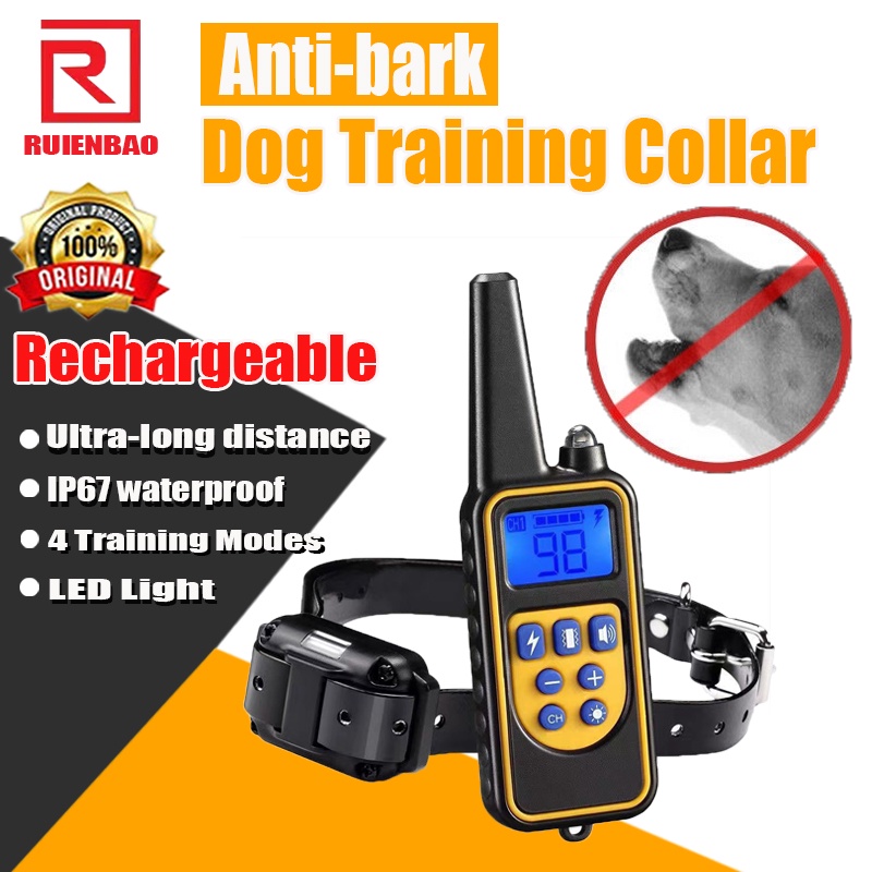 Anti Bark Collar Stop Dog Barking Sound Rechargeable Training Dog