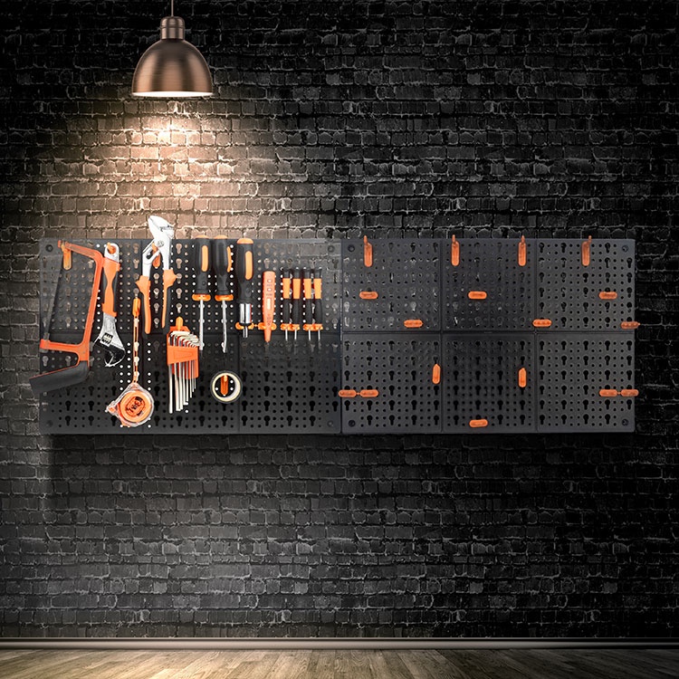 Tool Hanging Board Strong Hanging Board Garage Rack Pegboard + Shelf