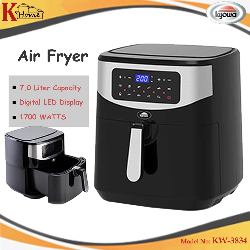 KyowaKW-3834 Digital Touch Air Fryer with Digital LED Display/7.0Liters ...