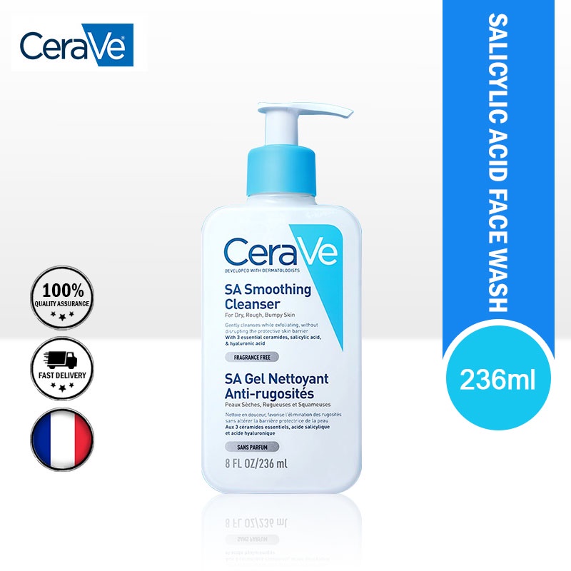 cerave salicylic acid cleanser facial cleanser exfoliating clear Dry