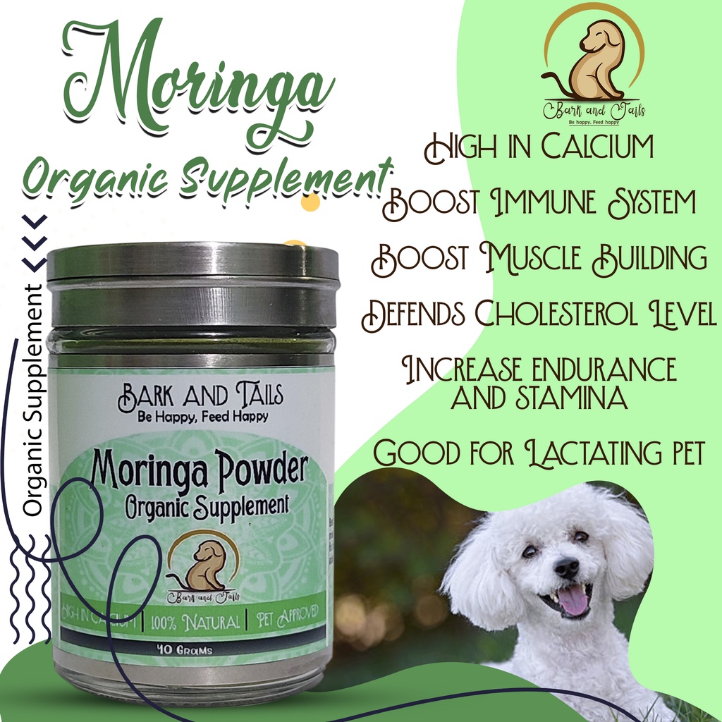 100 NATURAL MALUNGGAY/MORINGA POWDER for Dogs and Cats (30 grams