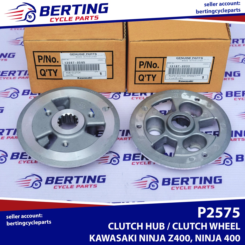 Clutch Hub Wheel Kawasaki Ninja 400 Z400 Genuine 130870585 131870033