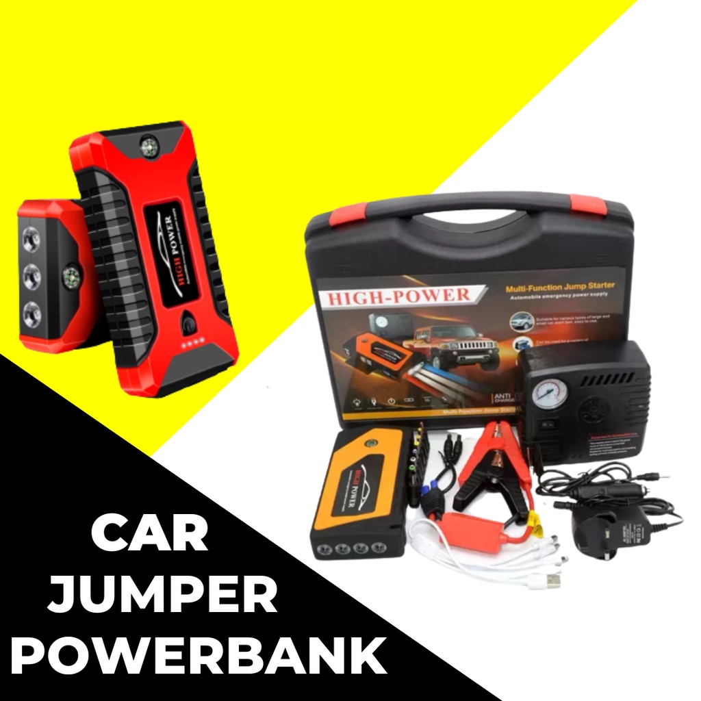 99800mAh Car Power bank High power With Pump Power Bank Car Jump Start
