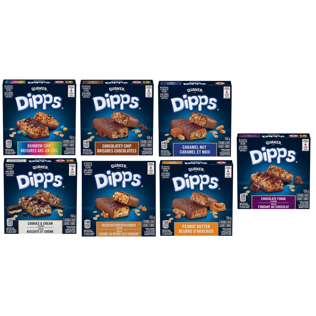 ORIGINAL and IMPORTED Quaker Dipps Granola Bars Shopee Philippines