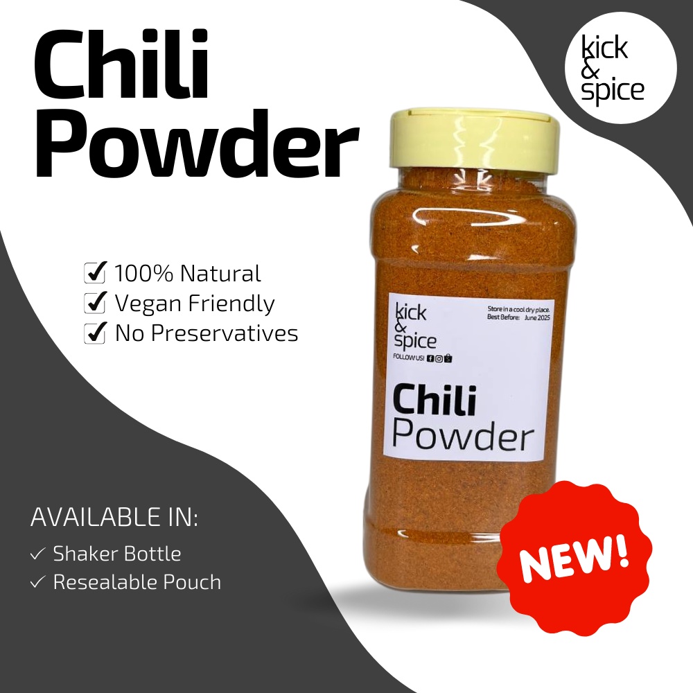 Kick and Spice Chili Powder All Natural High-Quality Herbs and Spices ...
