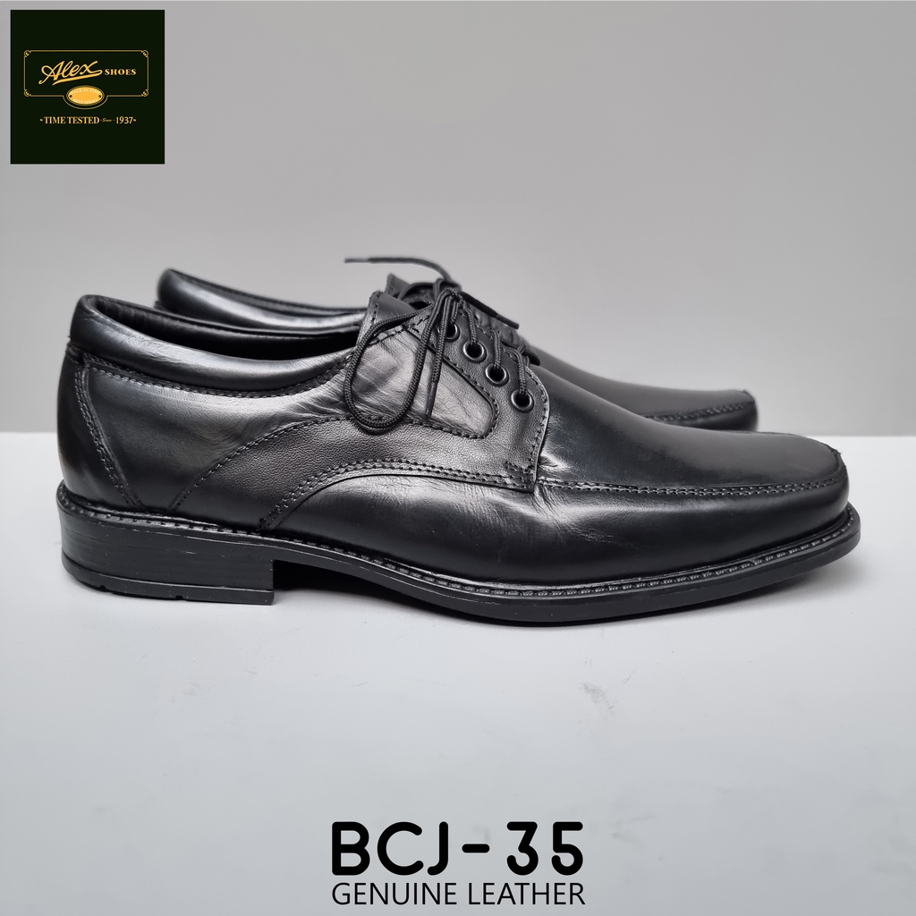 ALEX SHOES MEN'S MARIKINA MADE TAHI SWELAS GENUINE LEATHER BLACK SHOES ...