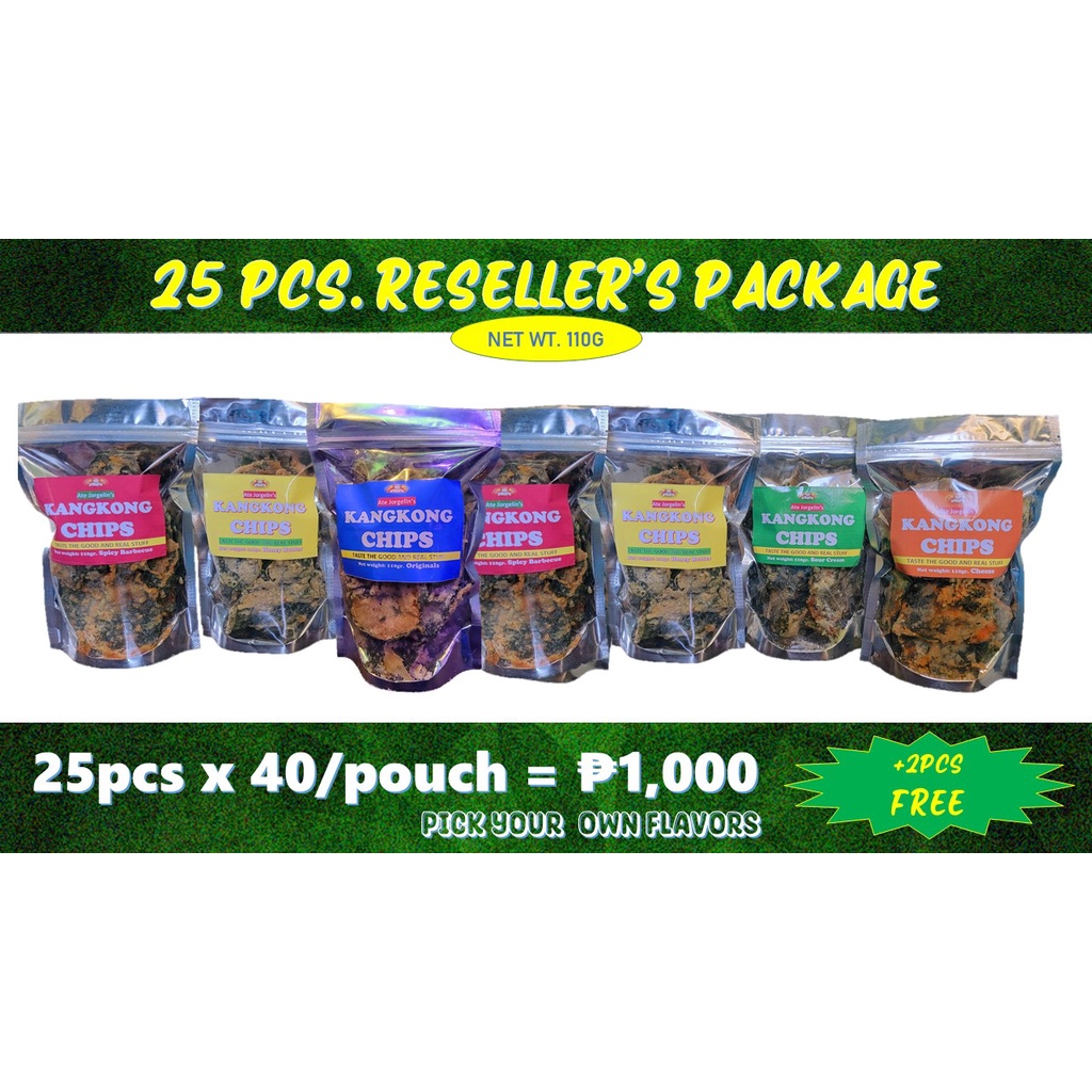 Crispy Kangkong Chips (110g) in Premium Quality 25 packs+2packs FREE