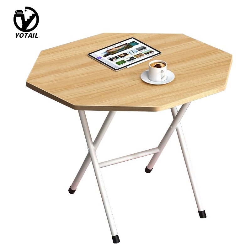 YOTAIL Folding Table Dining Table Simple Household Foldable Small Round