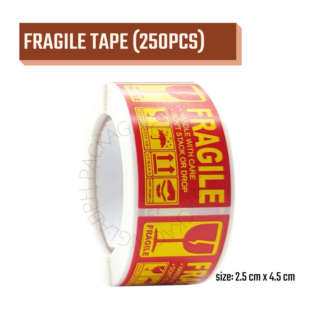 250pcs Fragile Sticker Fragile Tape | Shopee Philippines