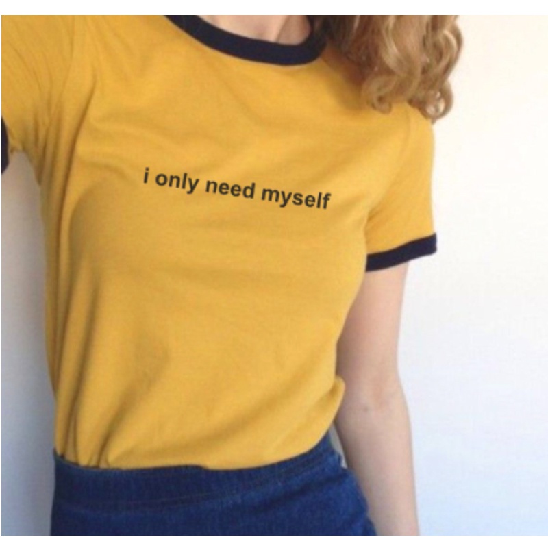 Statement Ringer TEES | Woman Tops | Trendy Mustard Tops | Shopee ...