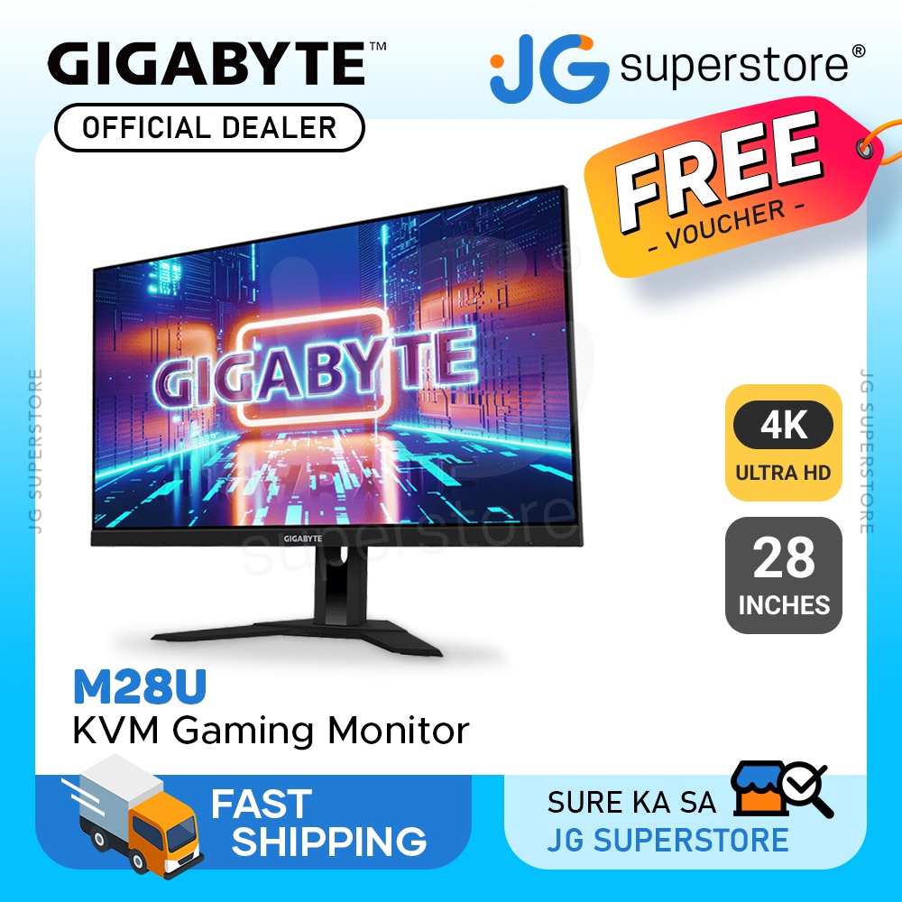 GIGABYTE M Series M28U 28" 4K UHD KVM Gaming Monitor w/ 144Hz AMD