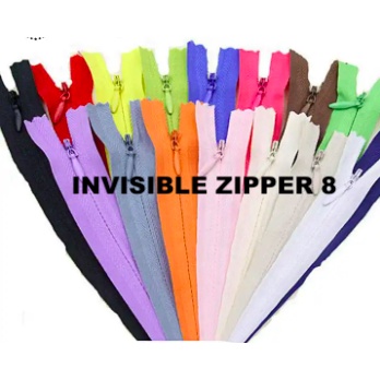 INVISIBLE ZIPPER SOLD PER PIECE (8 INCHES) | Shopee Philippines