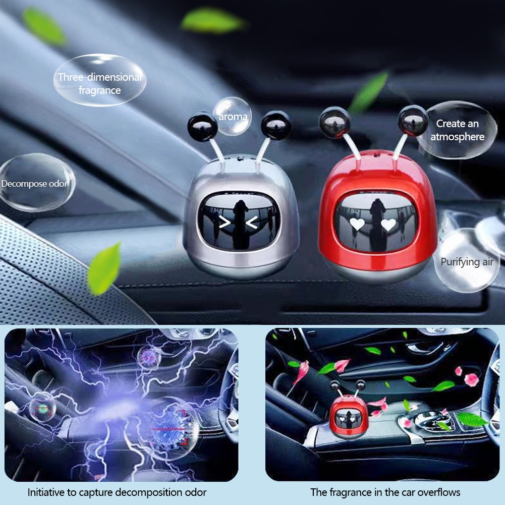 Car Aromatherapy Cute Robot Car Perfume Air Freshener Air Condition ...