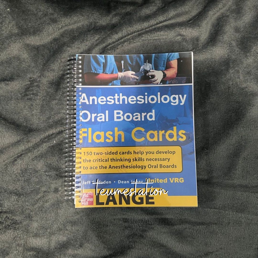 Anesthesiology Oral Board Flash Cards Shopee Philippines