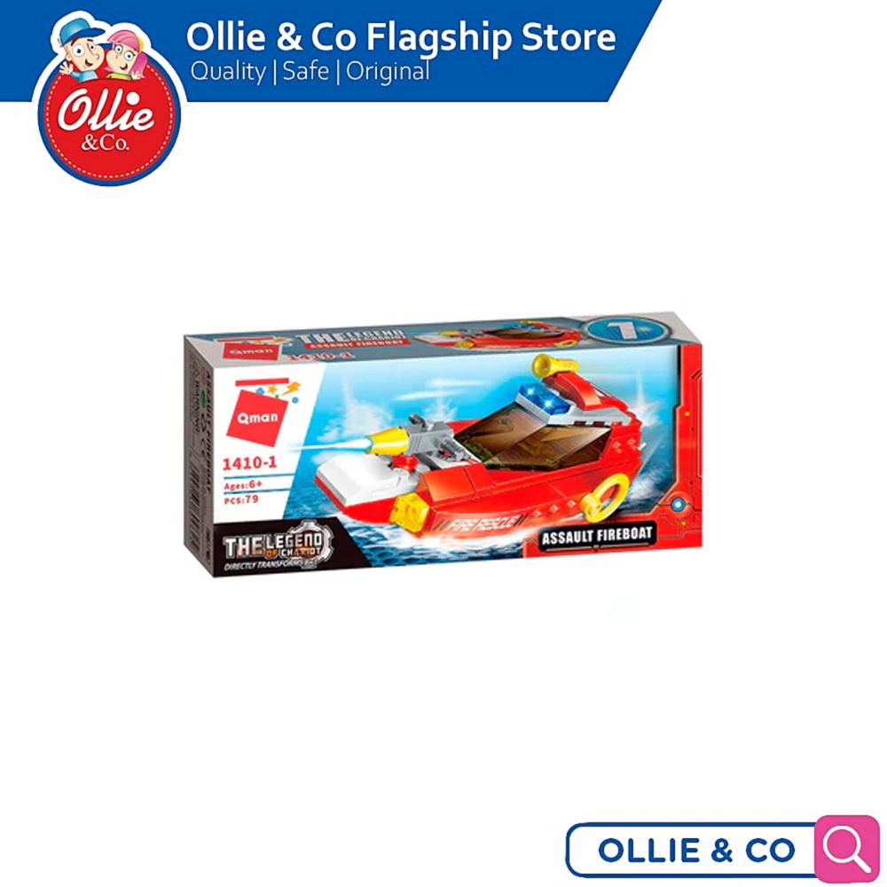 QMAN ASSAULT FIREBOAT Building Blocks The Legend of Chariot Collection ...