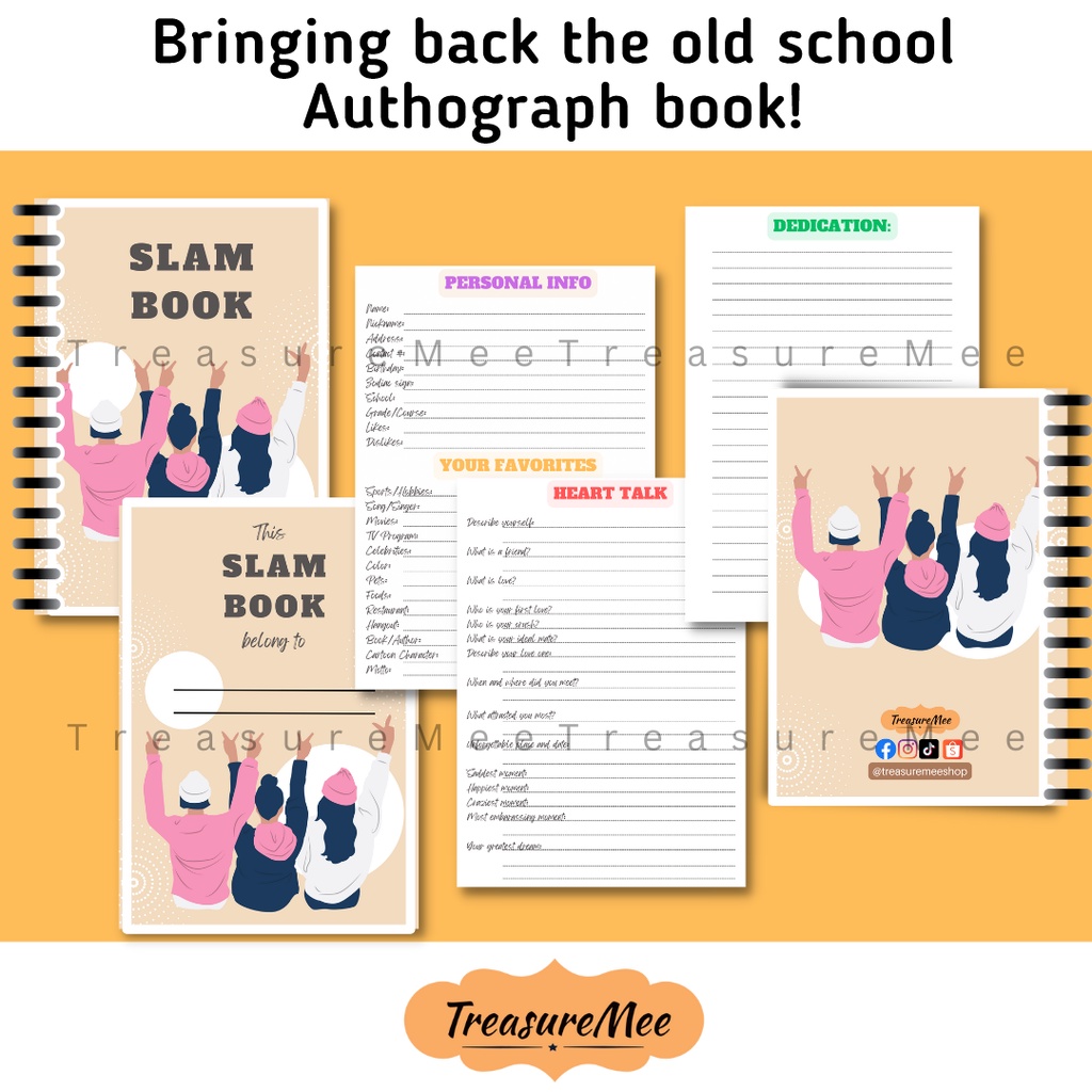 Slam book/Autograph book | Shopee Philippines