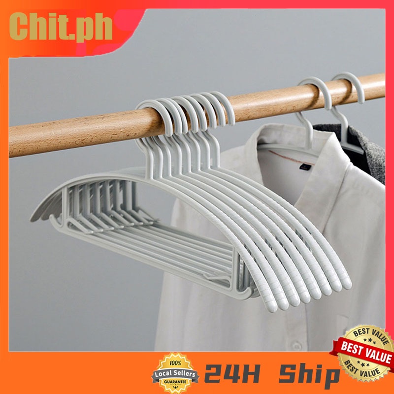 CHIT 5 Pack Nonmarking Hangers TShirt Sweater Coat Narrow Hangers Non