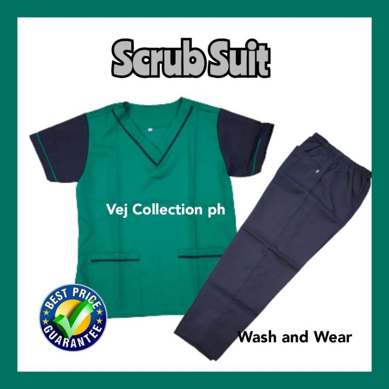 SCRUB SUIT TERNO COMBINATION ( WASH & WEAR ) by : VEJ COLLECTIONPH