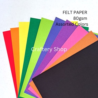 Colored Paper pack of 10 pieces 80gsm