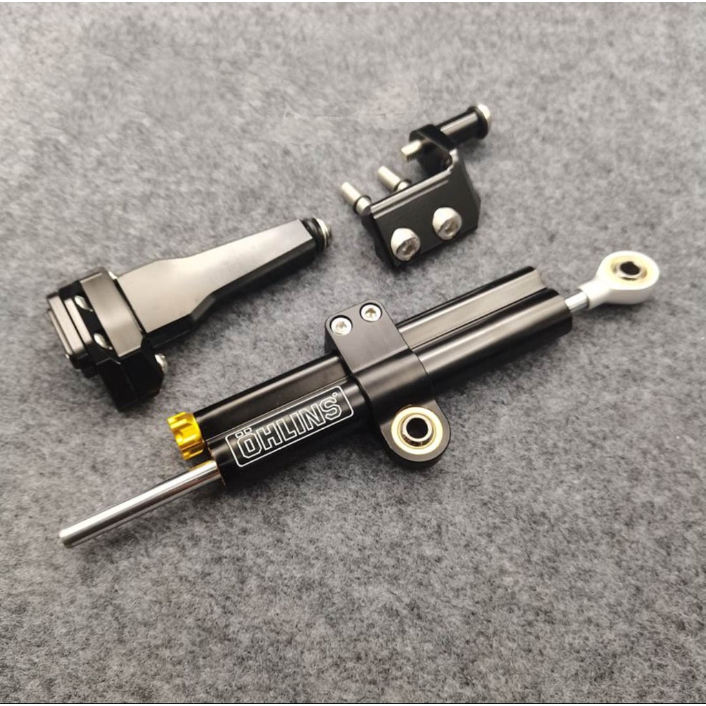 Motorcycle Steering Damper Stabilizer with Bracket Reversed